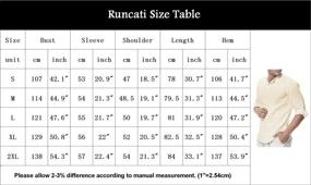 img 1 attached to Cotton Henley Shirts Sleeve Blouses for Men: Trendy Men's Clothing Shirts