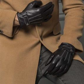 img 1 attached to 🧤 Genuine Lambskin Leather Driving Gloves