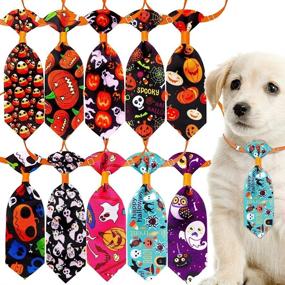 img 4 attached to Masue Pets Thanksgiving Neckties Accessories