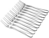 🍴 10 pcs stainless steel forks for party travel - hosybal crab & escargot 2 prong appetizer forks logo