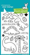 lawn fawn clear stamps - critters from the past (lf602): a dino-mite collection for crafting fun! logo