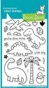 img 1 attached to Lawn Fawn Clear Stamps - Critters From The Past (LF602): A Dino-mite Collection for Crafting Fun!