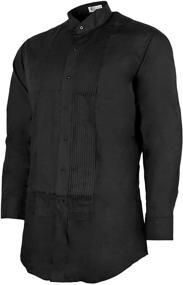 img 2 attached to 👔 Neil Allyn Collar Pleats Shirt XL 34 35: Classy and Comfortable Men's Formal Wear