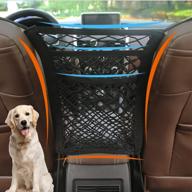 yeahpy netting bag for car: 3-layer elastic mesh trunk bag with universal backseat barrier – ideal for pets, kids, and cargo storage logo