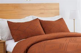 img 1 attached to Geometric Comforter Aesthetic Patterned Southwestern Bedding