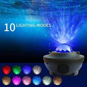 img 1 attached to 🌟 Kids Night Light Projector with Bluetooth Speaker - OwnZone Ocean Wave Star Galaxy LED Nebula Lights for Bedroom Home Theatre Party Wedding Birthday