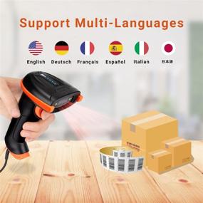 img 2 attached to 🔍 Tera Upgraded USB 2D QR Barcode Scanner with Stand - IP65 Certified, Ergonomic Handle, Fast and Precise Scan, Bar Code Reader for Windows Linux, Plug and Play - Model D5100Y