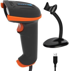 img 4 attached to 🔍 Tera Upgraded USB 2D QR Barcode Scanner with Stand - IP65 Certified, Ergonomic Handle, Fast and Precise Scan, Bar Code Reader for Windows Linux, Plug and Play - Model D5100Y