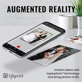 img 3 attached to 🖨️ Lifeprint 3x4.5 Portable Photo and Video Printer for iPhone and Android with Augmented Reality - White