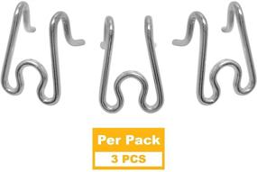 img 3 attached to 🔗 Premium Prong Collar Set: (3) Pinch Collar Links with (30) Prong Collar Covers, Extra Chrome Links and Rubber Tips