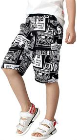 img 2 attached to 👖 Rolanko Boys' Drawstring Shorts: Stylish Playwear for Comfortable & Trendy Clothing