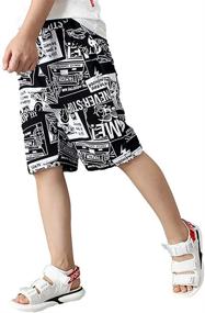 img 3 attached to 👖 Rolanko Boys' Drawstring Shorts: Stylish Playwear for Comfortable & Trendy Clothing