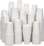 🥤 460-pack heavy-duty 12 oz white paper cups: ideal disposable coffee cups for hot and cold beverages logo