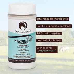 img 2 attached to 🐎 COAT DEFENSE Daily Preventative Powder for Horses: Effective Treatment for Sweet Itch, Skin Funk, Scratches, and Rain Rot