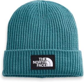 img 1 attached to 🧣 The North Face Logo Box Cuffed Short Mens Beanie: Stay Warm in Style!