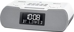 img 1 attached to 📻 Sangean RCR-20 FM-RDS (RBDS) AM/Bluetooth/Aux-in/USB Phone Charging Digital Tuning Clock Radio with Battery Backup in Gray/White: Premium Features, Versatile Functionality