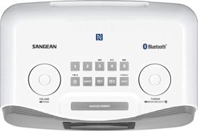 img 2 attached to 📻 Sangean RCR-20 FM-RDS (RBDS) AM/Bluetooth/Aux-in/USB Phone Charging Digital Tuning Clock Radio with Battery Backup in Gray/White: Premium Features, Versatile Functionality