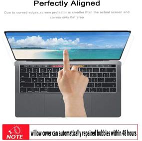 img 3 attached to 💻 MacBook Air 13 Inch 2018 Model A1932 & New MacBook Pro 13 Inch Model A1706 A1708 A1989 - 9H Hardness Glass Screen Protector, Ultra Thin 0.15mm Thickness