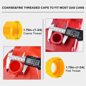 img 3 attached to Upgrade Your Old Gas Can with Durable Gas Can Spout Replacement (3 Kit-Yellow) - Suitable for Most 1/2/5/10 gal Oil Cans