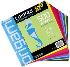 img 2 attached to Speedball Art Products Folia 8x8 Assorted Colors 500 Sheet Bulk Pack Origami Paper