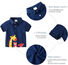 img 3 attached to 🌞 Dark Blue Boys' Clothing Sets - Toddler T Shirt with Sunshine Print