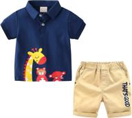 🌞 dark blue boys' clothing sets - toddler t shirt with sunshine print logo