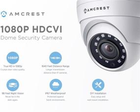 img 1 attached to Amcrest Full HD 1080P 1920TVL Dome Outdoor Security Camera (Quadbrid 4-In1 HD-CVI/TVI/AHD/Analog)