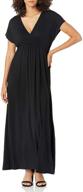 wardrobe must-have: amazon essentials women's surplice maxi dress logo