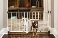🚪 carlson pet products mini expandable extra wide pet gate - white, 18-31 inches: perfect for small pets with small pet door (916006) logo