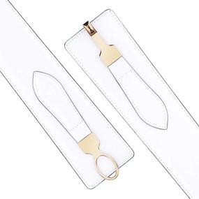 img 3 attached to Samtree Vintage Elastic Leather Waistband Women's Accessories in Belts