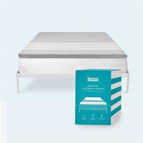 img 4 attached to 🛏️ Leesa Cooling Foam Mattress Topper: Full Size, Convenient Box-Packed with Washable Cover