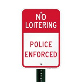 img 2 attached to No Loitering Enforced SmartSign Aluminum
