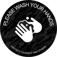 wash your hands 6&#34 occupational health & safety products logo