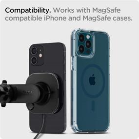 img 3 attached to 📱 Спиген OneTap Pro Magsafe Быстрая беспроводная зарядка для автомобиля для iPhone 13 Pro Max, 13/13 Pro, 13 mini/12/12 Pro/12 mini/12 Pro Max