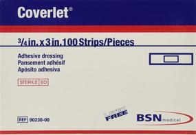 img 1 attached to 🩹 BSN Medical Coverlet 100 Count Latex-Free Adhesive Dressing Strips