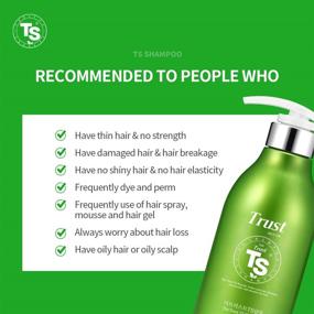 img 1 attached to 🧴 The Trust TS Shampoo (16.9 Fl Oz / 500mL): Repair Damaged Hair with Biotin & Natural Ingredients - Ideal for Men & Women of All Hair Types