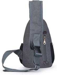 img 3 attached to 🎒 Versatile Canvas Shoulder Backpack Crossbody: Stylish and Functional