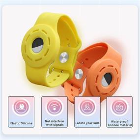 img 2 attached to Airtag Wristband For Kids GPS, Finders & Accessories