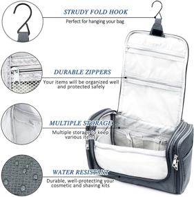 img 1 attached to 🧳 Ultimate Capacity Waterproof Lightweight Organizer: Perfect Travel Accessory for Toiletries
