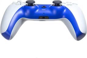 img 1 attached to 🎮 Enhance Your PS5 DualSense Controller with a Stylish Blue Decorative Strip Faceplate Replacement Cover