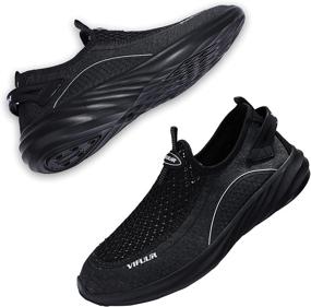 img 3 attached to Barefoot Athletic Kayaking 6885 Black Men's Shoes by VIFUUR