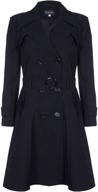 creme womens spring belted trench women's clothing for coats, jackets & vests logo