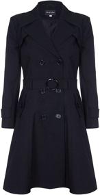 img 4 attached to Creme Womens Spring Belted Trench Women's Clothing for Coats, Jackets & Vests