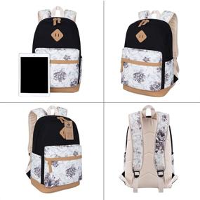 img 2 attached to 🌻 BLUBOON Sunflower E0057 School Backpack Bookbag - Laptop Compatible Backpacks