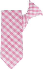img 3 attached to Gingham Checkered Boys' Accessories and Neckties by Jacob Alexander: Stylish and Versatile Options for Boys' Wardrobe