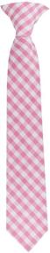 img 2 attached to Gingham Checkered Boys' Accessories and Neckties by Jacob Alexander: Stylish and Versatile Options for Boys' Wardrobe
