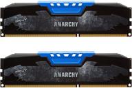 💙 pny anarchy 8gb ddr3 1600мгц набор памяти для настольных компьютеров - синий (2x4гб), cl9 - md8gk2d316009ab-z логотип