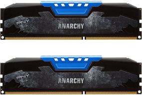 img 4 attached to 💙 PNY Anarchy 8GB DDR3 1600MHz Desktop Memory Kit - Blue (2x4GB), CL9 - MD8GK2D316009AB-Z