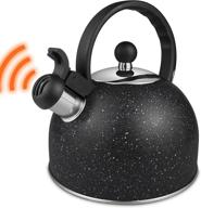 whistling kettle stainless finished anti heat logo