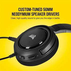 img 2 attached to 🎧 Corsair HS45-7.1 Virtual Surround Sound Gaming Headset with USB DAC - Discord Certified for PC, Xbox, PlayStation, Nintendo Switch - Carbon